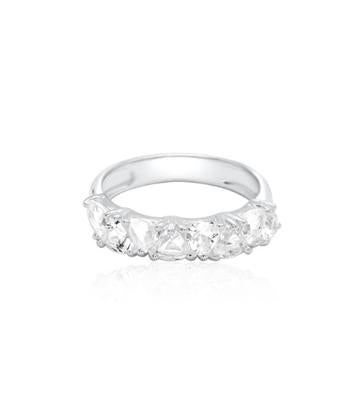 It's All in the Details: White Topaz Tribal Ring