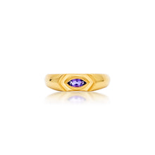 Purple Amethyst Ngao Ring