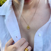 Ilala Palm Pendant in 14k Gold Vermeil with 9k Gold Chain - Bergen & Rowe