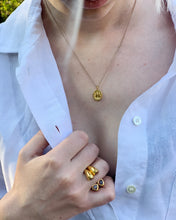 Red Garnet Colours of Africa Ring in 14k Gold Vermeil by Bergen & Rowe | Luxury African Jewellery