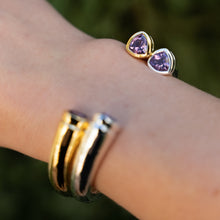 Purple Amethyst Colours of Africa Cuff in Gold Vermeil
