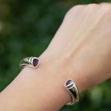 Purple Amethyst Colours of Africa Cuff in 925 Silver