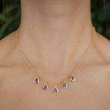 Purple Amethyst Colours of Africa Shaker Chain in Gold Vermeil
