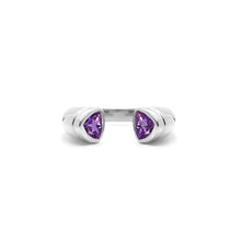 Purple Amethyst Colours of Africa Ring in 925 Silver