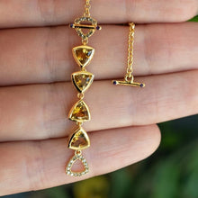 Citrine Totem Bracelet in Gold Vermeil
