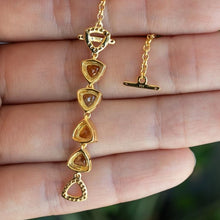 Citrine Totem Bracelet in Gold Vermeil
