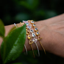 Citrine Totem Bracelet in Gold Vermeil