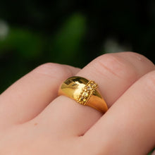 Yellow Sapphire Claw Ring in Gold Vermeil