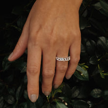 White Topaz Tribal Band