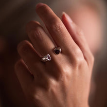 Red Garnet Colours of Africa Ring in 925 Silver