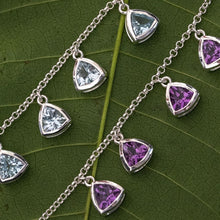 Purple Amethyst Colours of Africa Shaker Chain in 925 Silver
